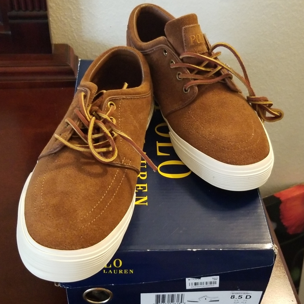 Polo ralph Lauren sport suede shoes.